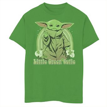 Boys 8-20 Star Wars The Mandalorian Little Green Cutie Portrait Graphic Tee