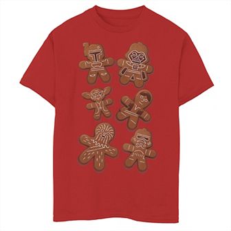 Boys 8-20 Star Wars Christmas Ginger Bread Wars Graphic Tee