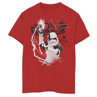 Boys 6-20 Star Wars Last Jedi Stormtrooper Electrical Logo Graphic Tee
