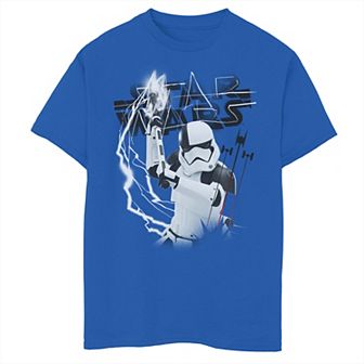 Boys 8-20 Star Wars Last Jedi Stormtrooper Electrical Logo Graphic Tee