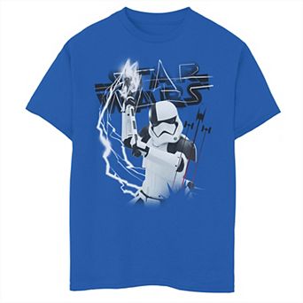 Boys 6-20 Star Wars Last Jedi Stormtrooper Electrical Logo Graphic Tee