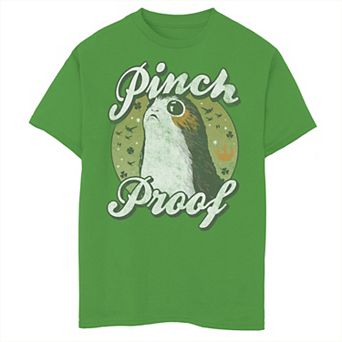 Boys 8-20 Star Wars Porg St. Patty's Pinch Proof Portrait Graphic Tee
