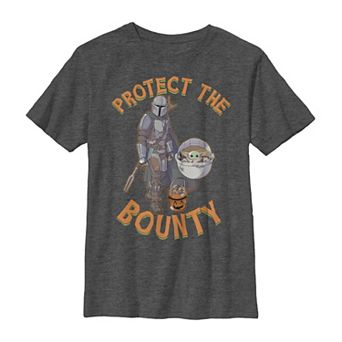 Boys 8-20 Star Wars The Mandalorian Protect The Bounty Sketch Graphic Tee
