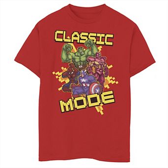 Boys 8-20 Marvel Avengers Classic Mode Explosion Action Collage Graphic Tee