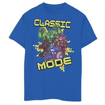 Boys 8-20 Marvel Avengers Classic Mode Explosion Action Collage Graphic Tee