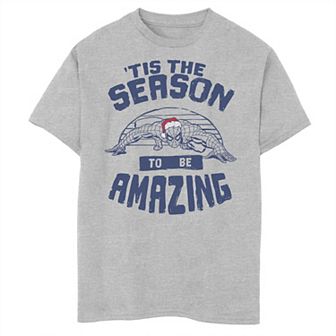 Boys 8-20 Marvel Spider-Man 'Tis The Season To Be Amazing Christmas Graphic Tee