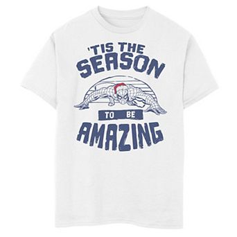 Boys 8-20 Marvel Spider-Man 'Tis The Season To Be Amazing Christmas Graphic Tee