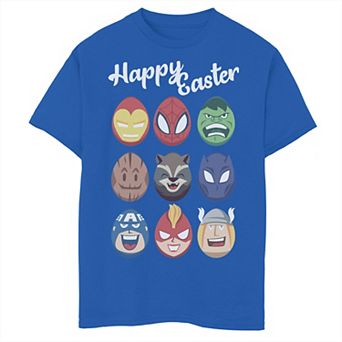 Boys 8-20 Marvel Easter Avengers Easter Eggs Graphic Tee