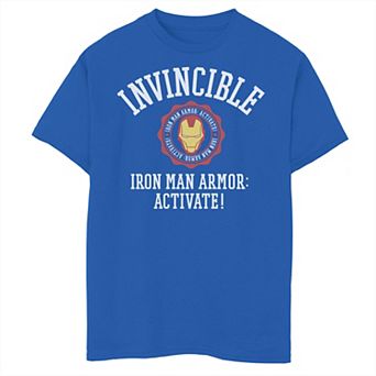 Boys 8-20 Marvel Iron Man Armor Activate Chest Logo Graphic Tee