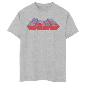 Boys 8-20 Marvel Captain Marvel Hangul Text Logo Graphic Tee