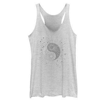 Juniors' Yin Yang Celestial Sun Moon Tank Top