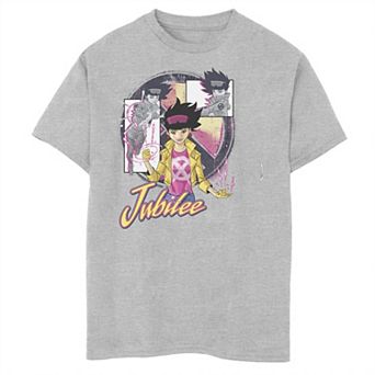 Boys 8-20 Marvel X-Men Jubilee Collage Panel Logo Graphic Tee