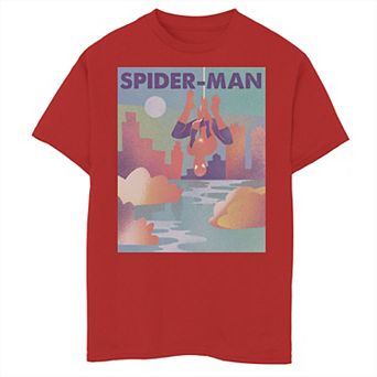 Boys 8-20 Marvel Spider-Man City Skyline Poster Graphic Tee