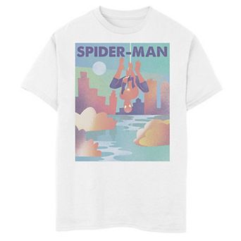 Boys 8-20 Marvel Spider-Man City Skyline Poster Graphic Tee