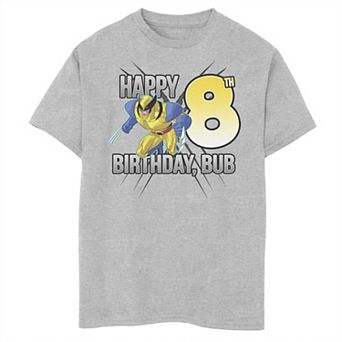 Boys 8-20 Marvel X-Men Wolverine Happy 8th Birthday Bub Graphic Tee