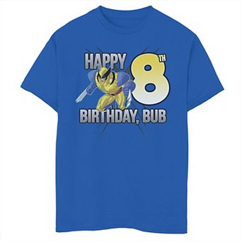 Boys 8-20 Marvel X-Men Wolverine Happy 8th Birthday Bub Graphic Tee