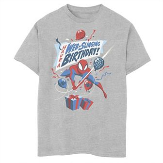 Boys 8-20 Marvel Web Slinging Birthday Graphic Tee