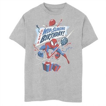 Boys 8-20 Marvel Web Slinging Birthday Graphic Tee