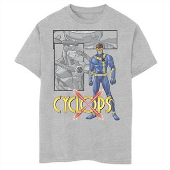 Boys 8-20 Marvel X-Men Cyclops Collage Panel Logo Graphic Tee