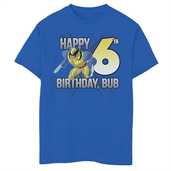 Boys 8-20 Marvel X-Men Wolverine Happy 6th Birthday Bub Graphic Tee