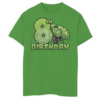 Boys 8-20 Marvel Avengers Hulk Smash 8th Birthday Graphic Tee