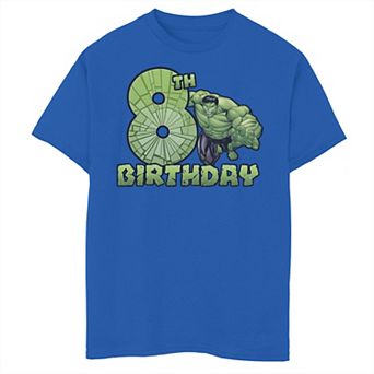 Boys 8-20 Marvel Avengers Hulk Smash 8th Birthday Graphic Tee
