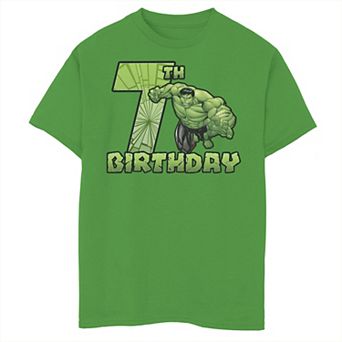 Boys 8-20 Marvel Avengers Hulk Smash 7th Birthday Graphic Tee