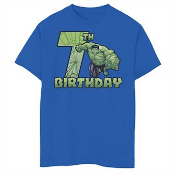 Boys 8-20 Marvel Avengers Hulk Smash 7th Birthday Graphic Tee