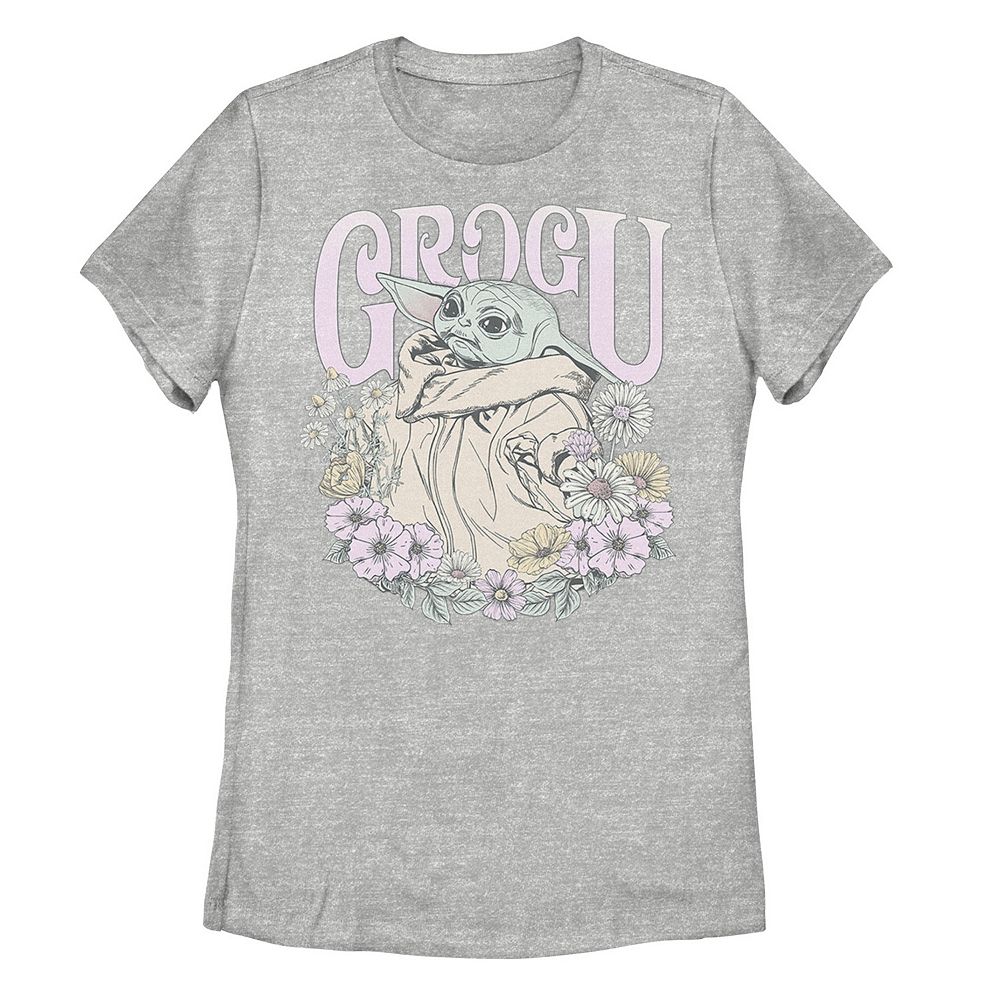 Juniors' Star Wars The Mandalorian Springtime for Grogu Tee
