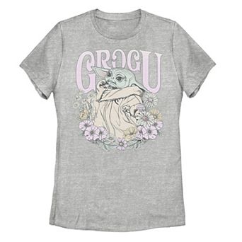 Juniors' Star Wars The Mandalorian Springtime for Grogu Tee