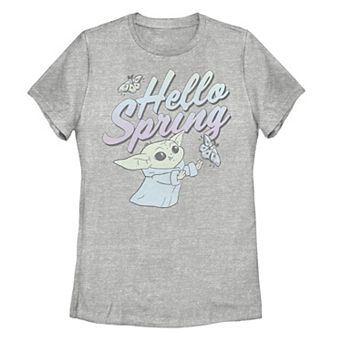 Juniors' Star Wars The Mandalorian Hello Spring Tee