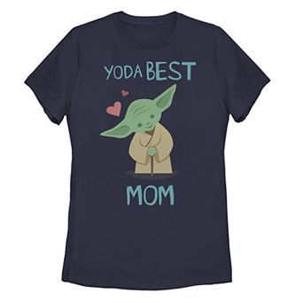 Juniors' Star Wars Yoda Best Mom Chibi Portrait Tee