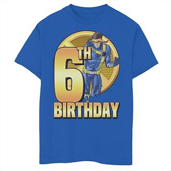 Boys 8-20 Marvel X-Men Cyclops Action Pose 6th Birthday Graphic Tee