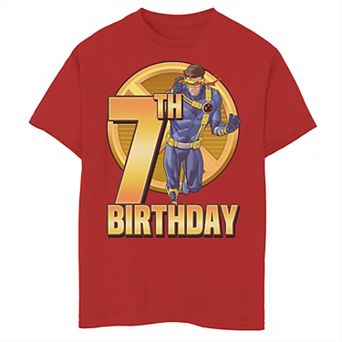 Boys 8-20 Marvel X-Men Cyclops Action Pose 7th Birthday Graphic Tee
