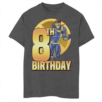 Boys 8-20 Marvel X-Men Cyclops Action Pose 8th Birthday Graphic Tee