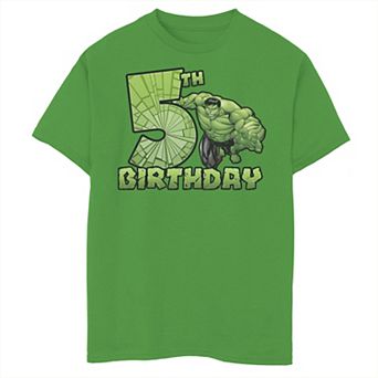 Boys 8-20 Marvel Avengers Hulk Smash 5th Birthday Graphic Tee