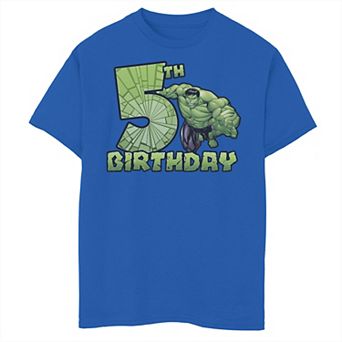 Boys 8-20 Marvel Avengers Hulk Smash 5th Birthday Graphic Tee