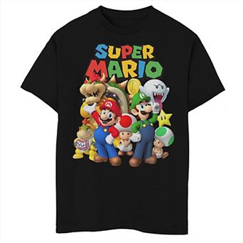 Boys 6-20 Nintendo Super Mario Classic Group Shot Graphic Tee