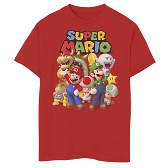 Boys 8-20 Nintendo Super Mario Classic Group Shot Graphic Tee