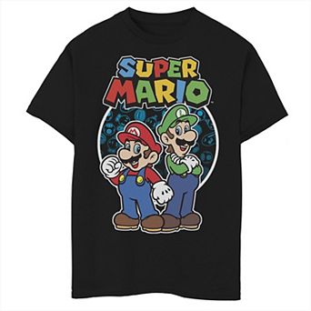 Boys 6-20 Nintendo Super Mario Luigi & Mario Brothers Ready To Play Graphic Tee