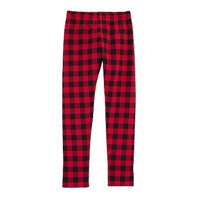 Girls 4 14 Carter s Buffalo Check Leggings