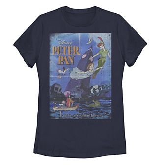 Disney's Peter Pan Tinkerbell Juniors' Poster Vintage Tee