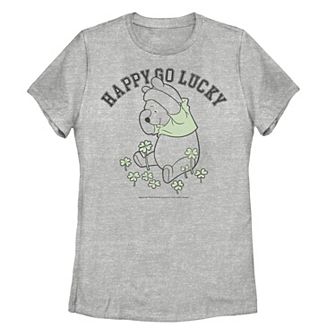 Disney's Winnie The Pooh Happy Go Lucky Juniors' Graphic Tee