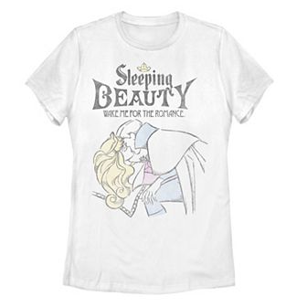 Disney's Sleeping Beauty Juniors' "Wake Me For The Romance" Sketch Tee