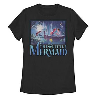Disney's The Little Mermaid Juniors' Ariel & Eric Grotto Portrait Tee