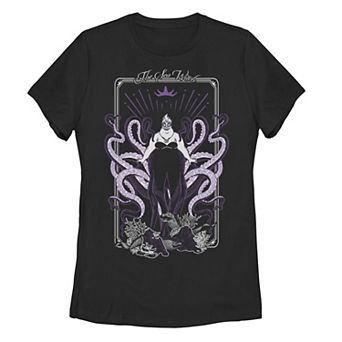 Disney's The Little Mermaid Ursula Juniors' Tarot Card Poster Tee
