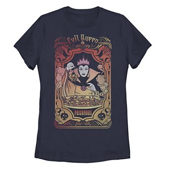 Disney's Evil Queen Juniors' Poisonous Gradient Tarot Card Tee