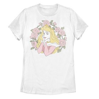 Disney's Sleeping Beauty Juniors' Princess Aurora Rose Thorn Portrait Tee