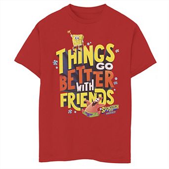 Boys 8-20 Sponge On The Run Things Go Better With Friends Graphic Tee