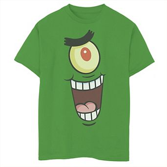 Boys 8-20 Nickelodeon SpongeBob SquarePants Plankton Face Graphic Tee